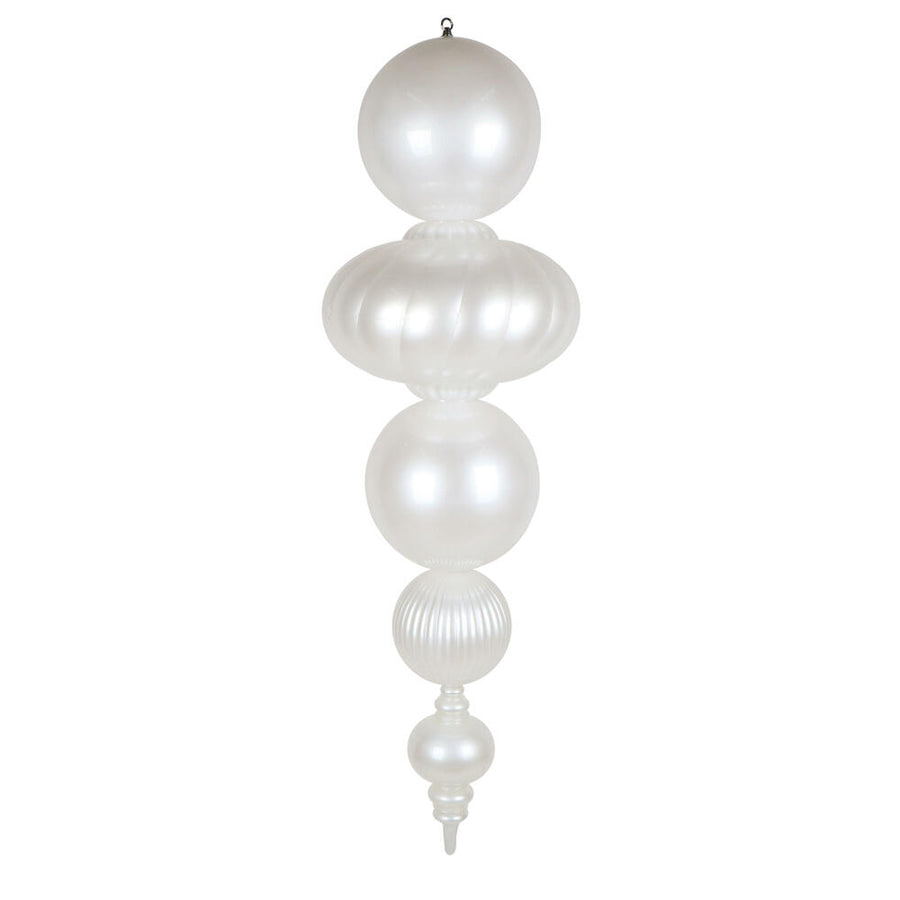 54" White UV Candy Apple Finial