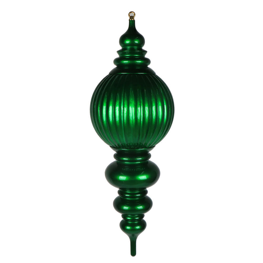 35" Green UV Candy Stripe Finial