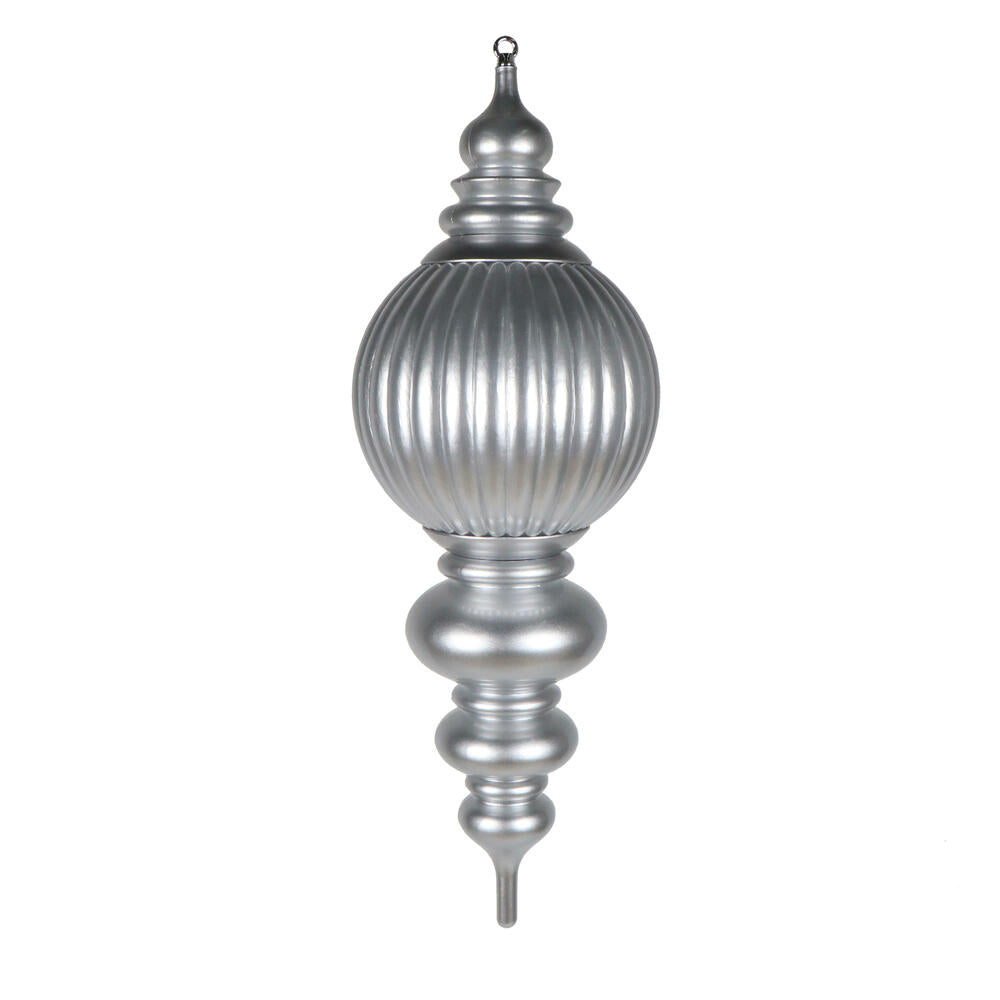 35" Silver UV Candy Stripe Finial