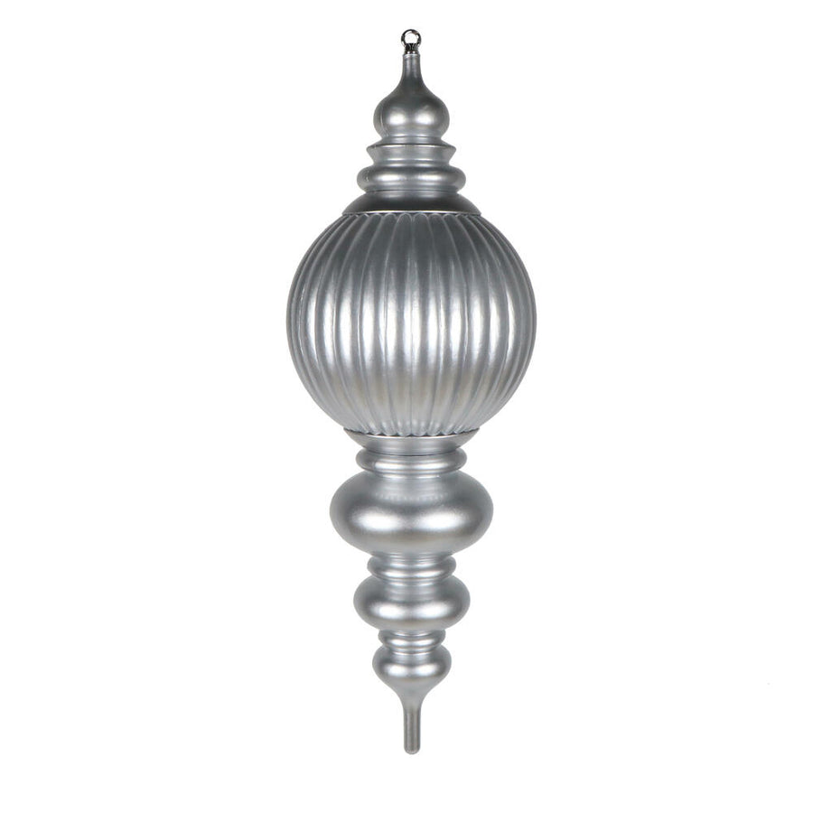 35" Silver UV Candy Stripe Finial