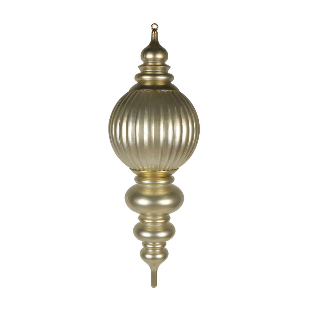 35" Champagne UV Candy Stripe Finial