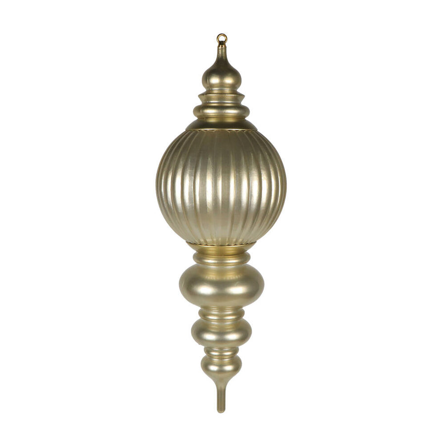 35" Champagne UV Candy Stripe Finial