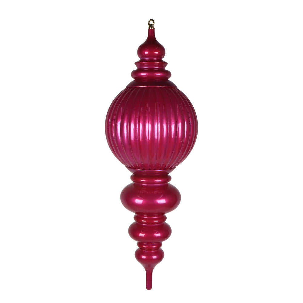 35" Hot Pink UV Candy Stripe Finial