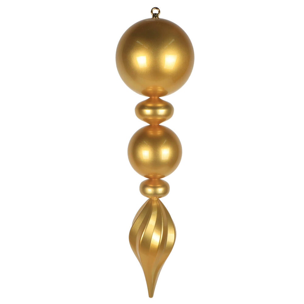 30" Gold UV Candy Ball Swirl Finial