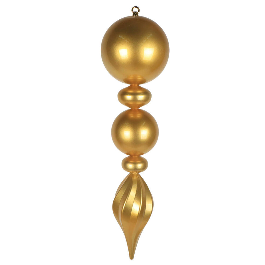 30" Gold UV Candy Ball Swirl Finial