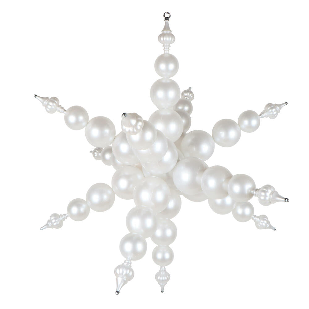 39" White UV Candy Starburst Finial