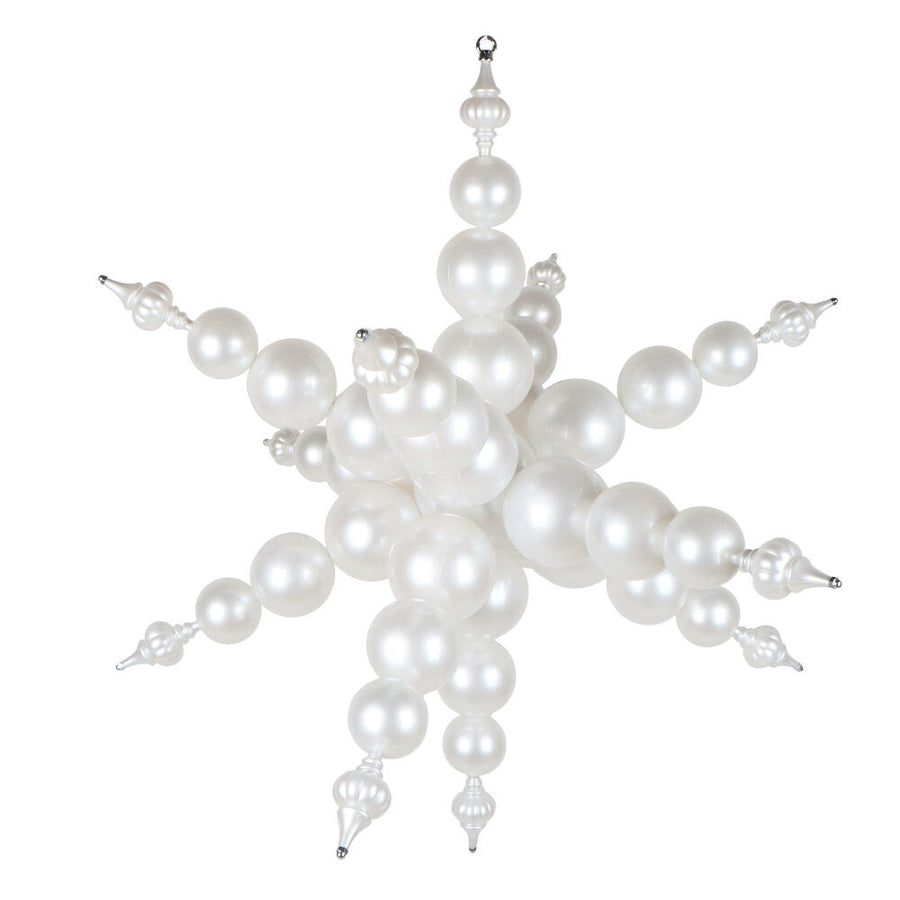 39" White UV Candy Starburst Finial