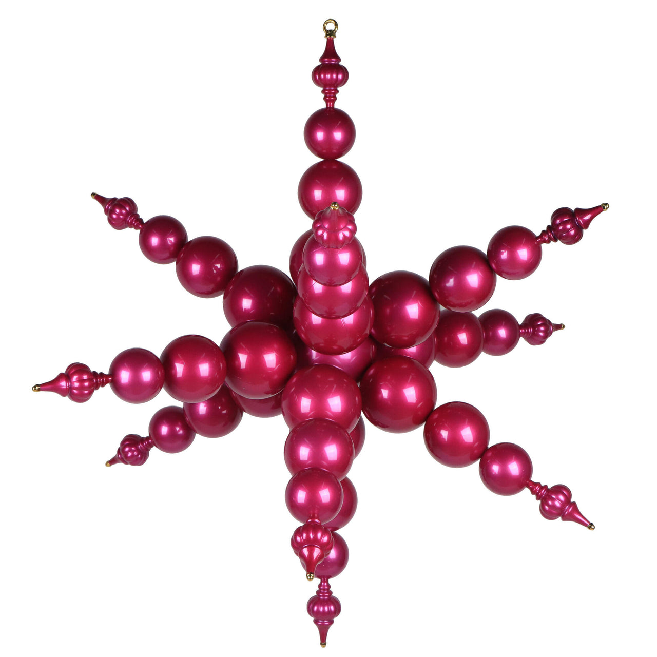 39" Hot Pink UV Candy Starburst Finial
