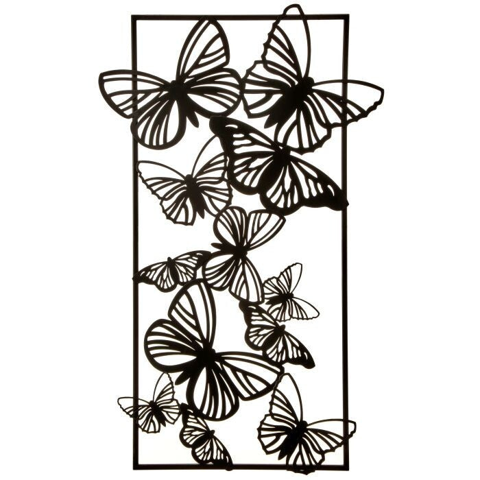 Metal Wall Butterfly Plaque 15X25"