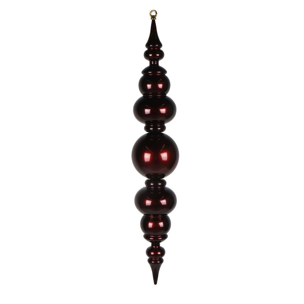 34" Burgundy UV Candy Ball Drop Finial