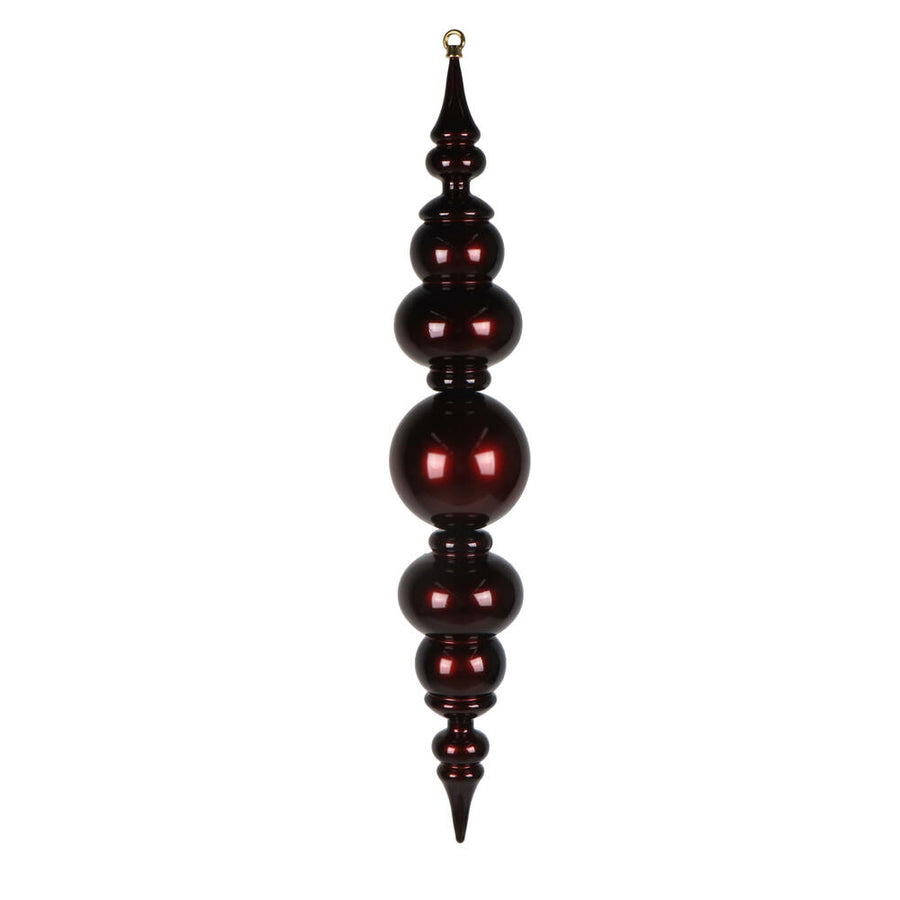 34" Burgundy UV Candy Ball Drop Finial