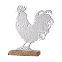 Aluminum & Wood Rooster 8