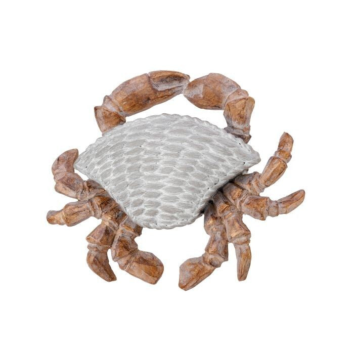 Resin 'Fabric Weave' Crab 8"