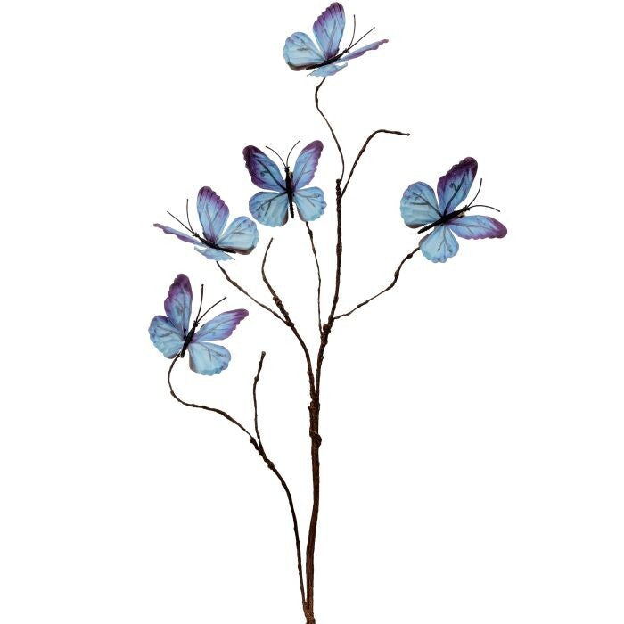Fabric Butterfly Spray X 3 27.5"