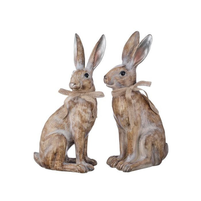 10.5" Resin Bunny 2/Ast