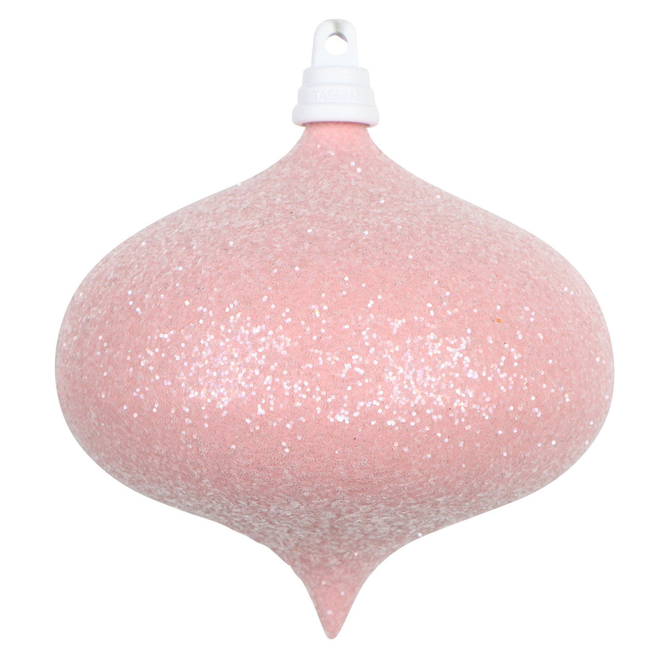 4" Pink Sugar Glitter Onion Orn
