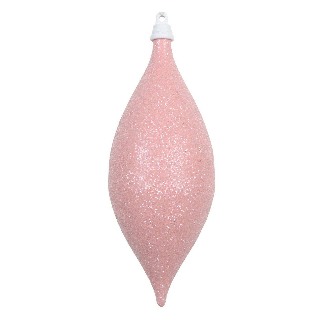 7" Pink Sugar Glitter Drop Orn