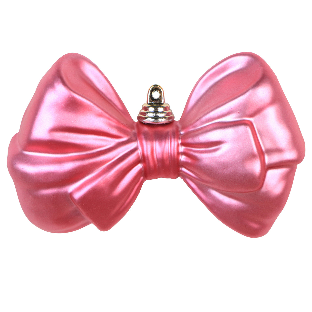 5" x 3.5" Mauve Matte Bow Ornament