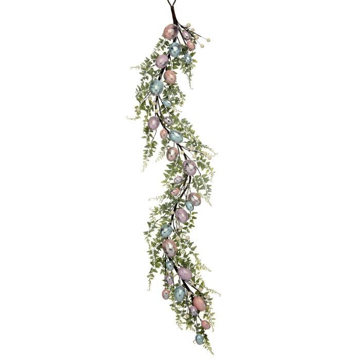 48" Vintage Chocolate Egg Garland