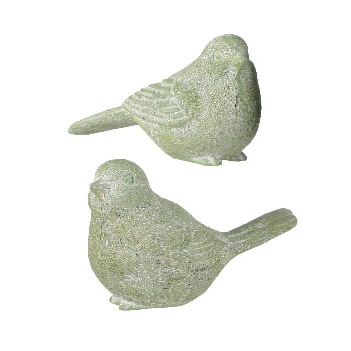 4" Resin Garden Bird 2/Ast