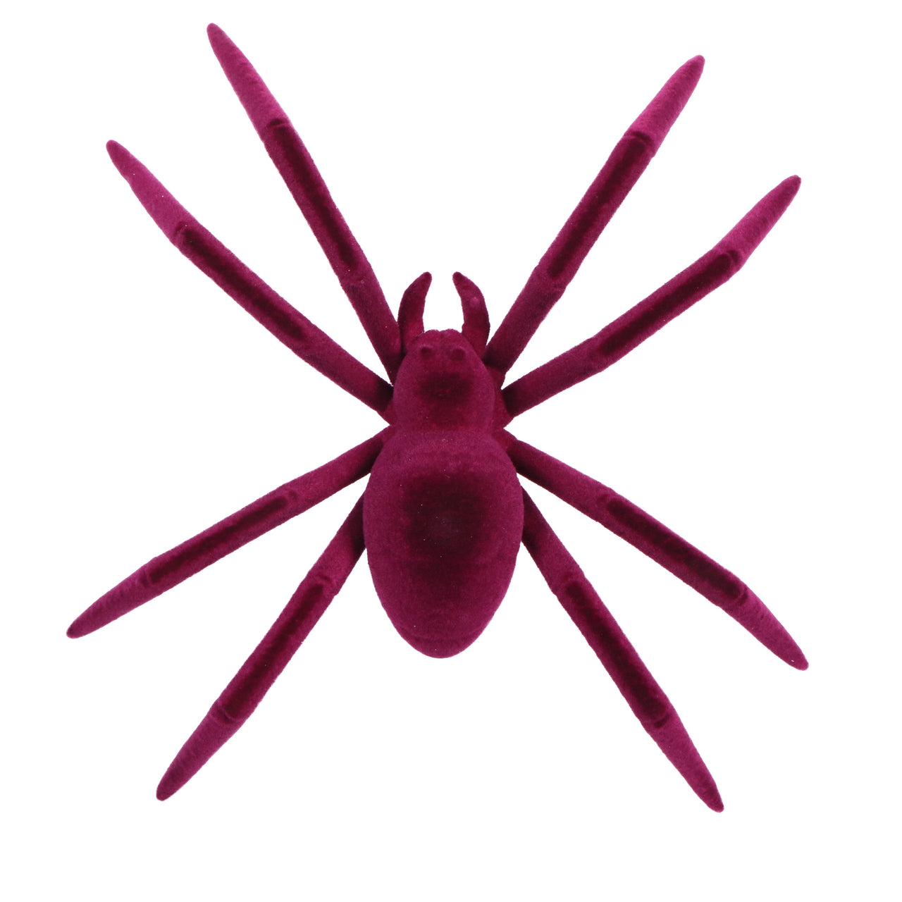 9.5" Flocked Purple Spider Ornamen