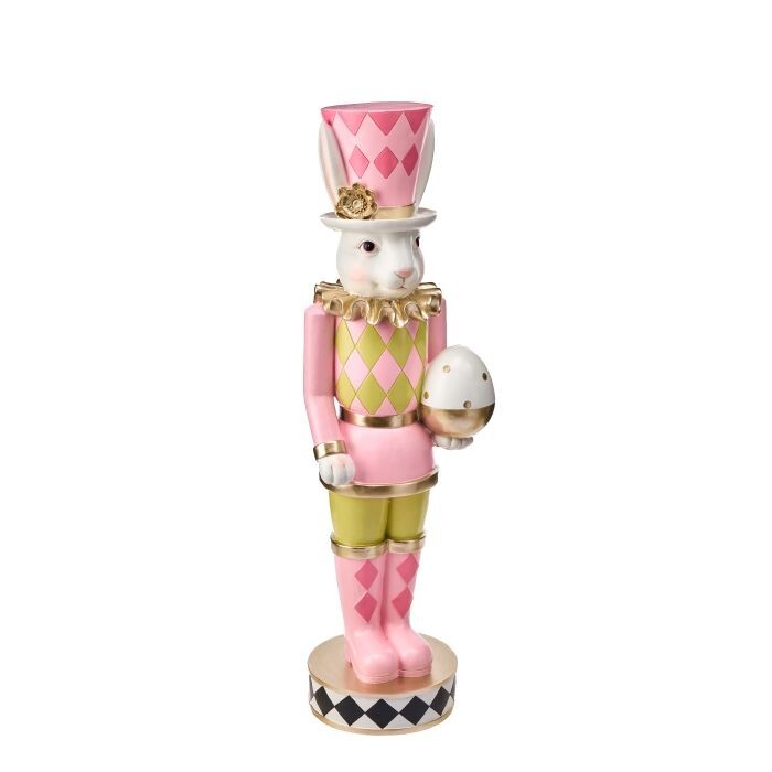 48"Resin Garden Bunny W/Egg