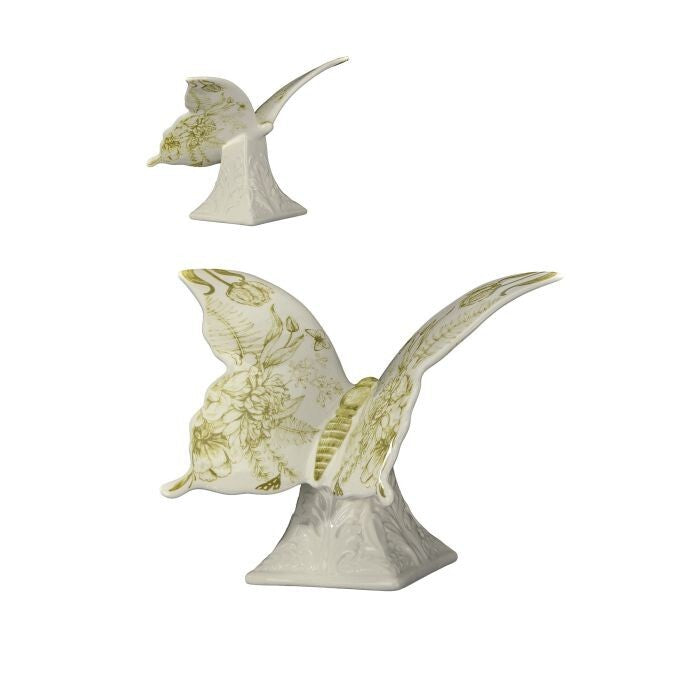 7" Dolomite Butterfly On Pedestal