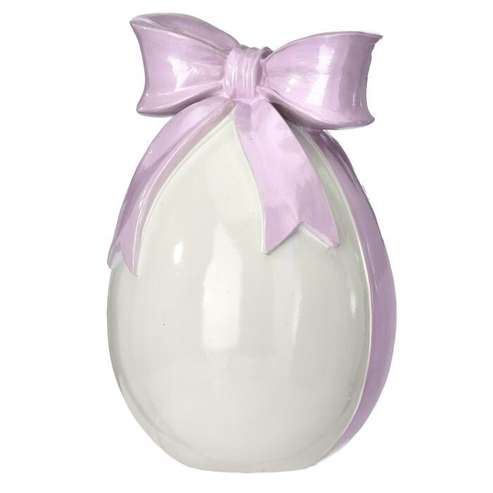 7.5" Resin Egg W/Bowtie