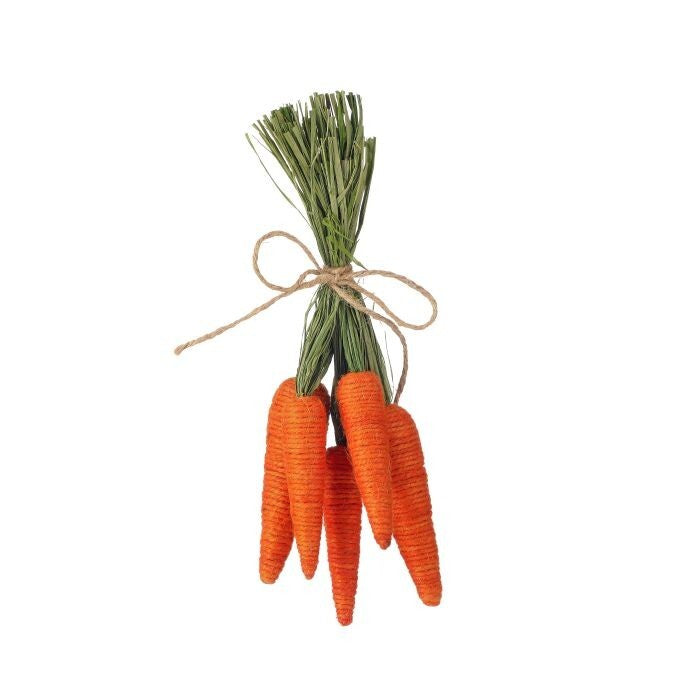 14" Jute Carrot Bunch X5