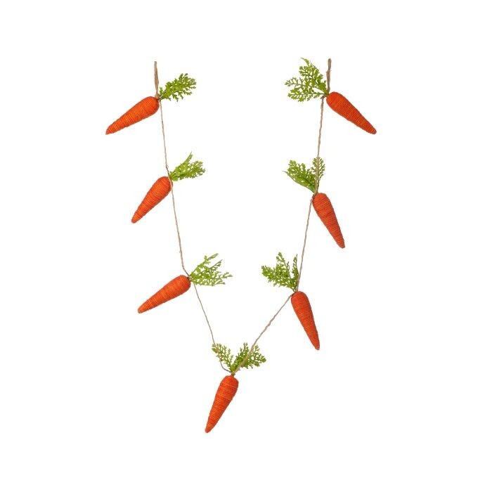 56" Jute Carrot Garland X7