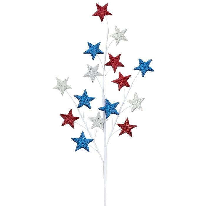28" Glitter American Spirit Star Spray