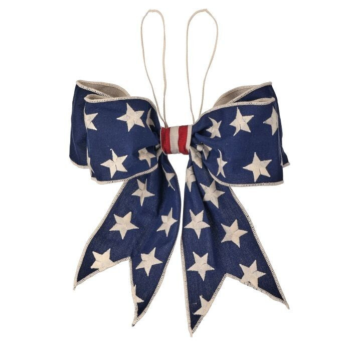4"X12" Americana Stars Premade Bow