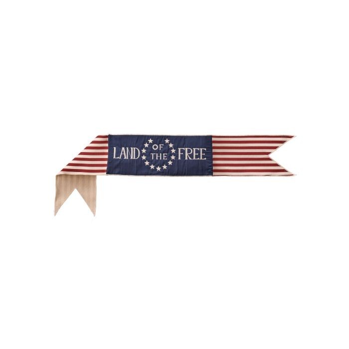 6"X44" "Land Of The Free" Banner