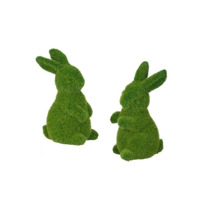 6" Wp Rsn Garden Moss Bunny 2/Ast