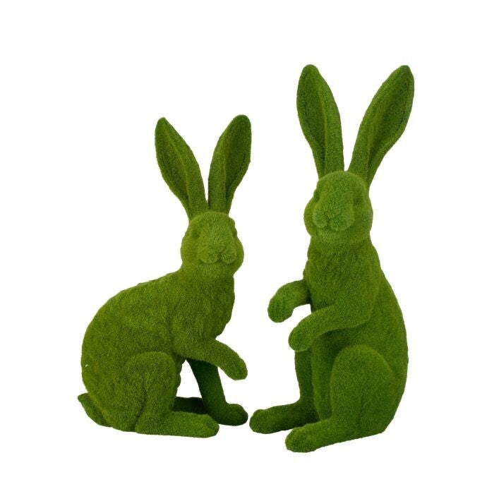 19-22" Wp Rsn Garden Moss Bunny 2/Ast