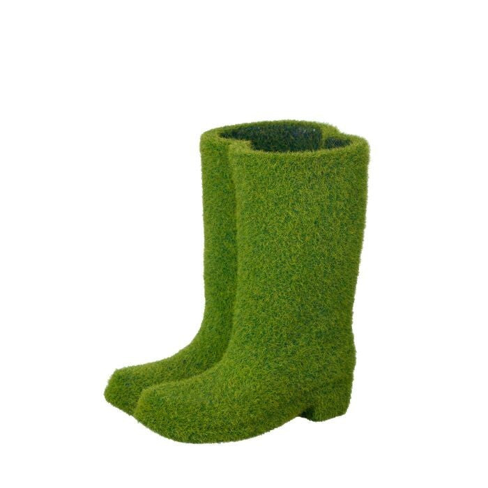 7.5" Wp Rsn Garden Moss Boot Planter