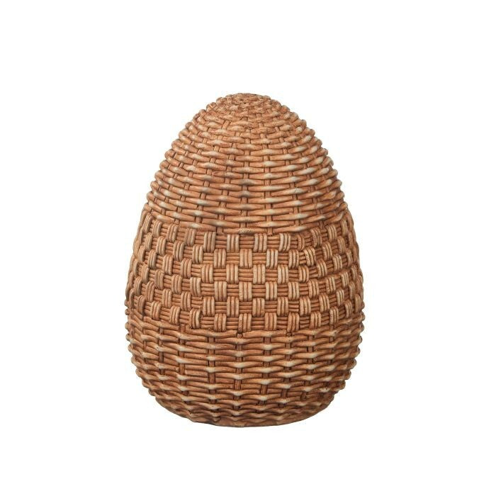 10.5" Resin Basket Weave Egg