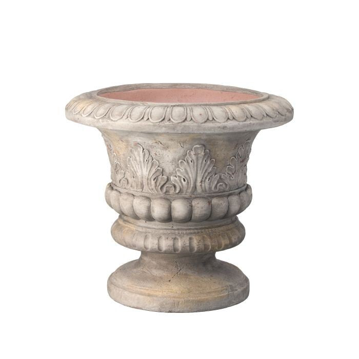21"X16"D Outdoor Resin/Fbrg Garden Urn