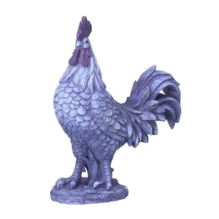 13" Resin Blue Rooster