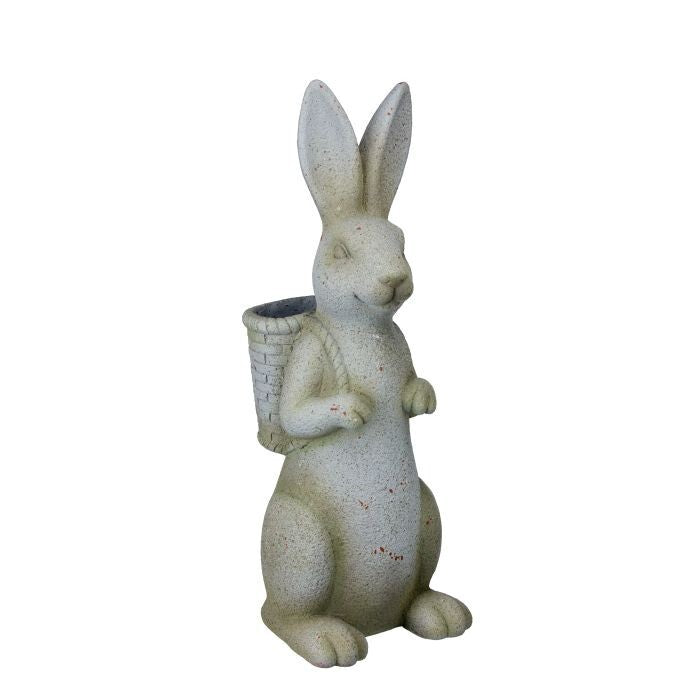 26" Outdoor Mgo  Bunny W/Basket