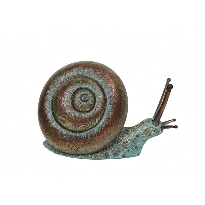 15" Resin W/Metal Snail Kd