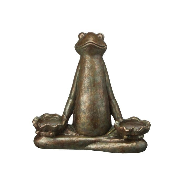 18.5" Mgo Zen Frog Statue