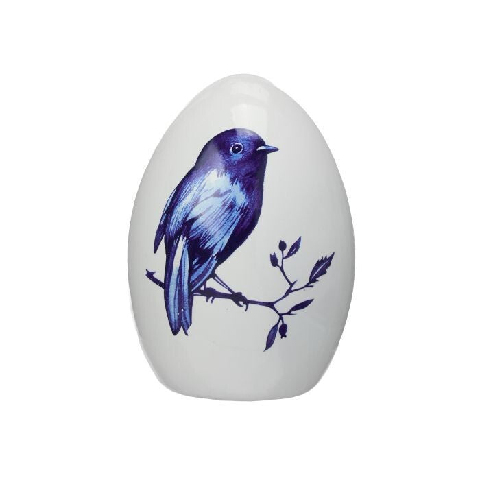 6" Tc Chinoserie  Bird Egg