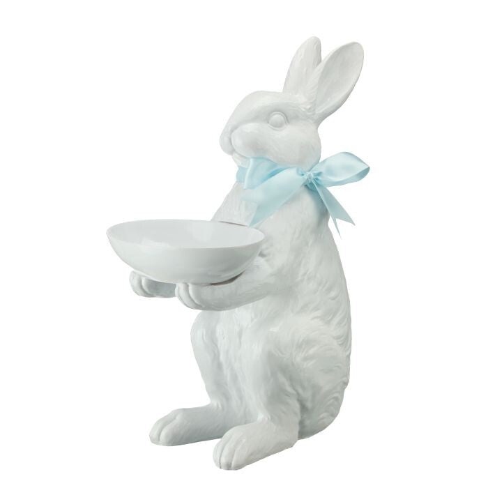 24" Resin Bunny W/Candy Bowl