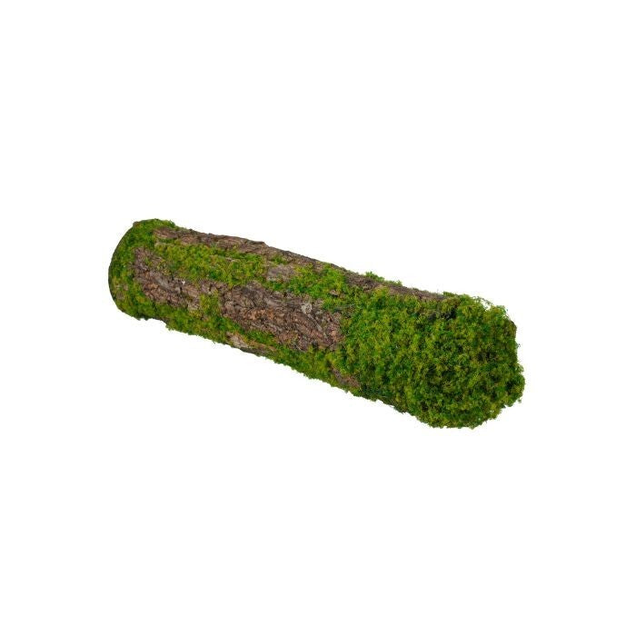 17" Faux Moss/Styrofoam Log