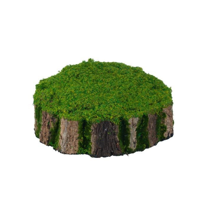 13X5" Faux Moss Round  Centerpiece