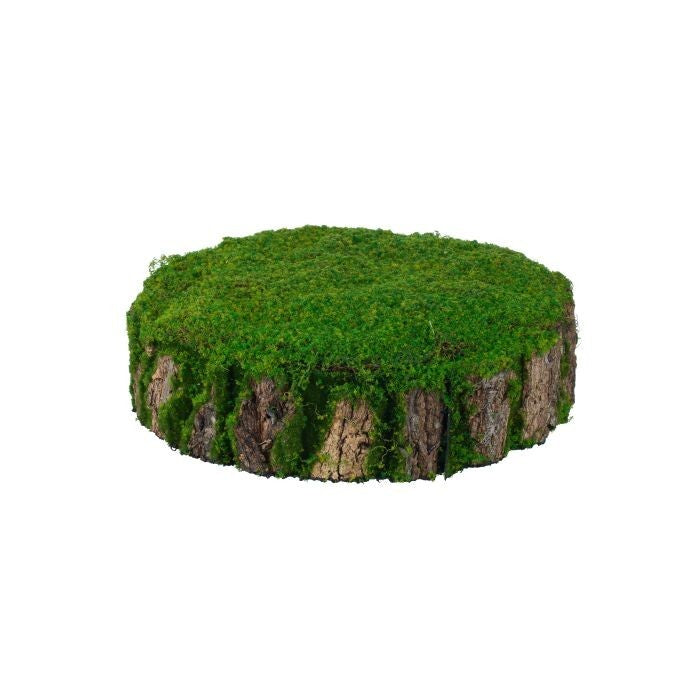 17X5" Faux Moss Round  Centerpiece