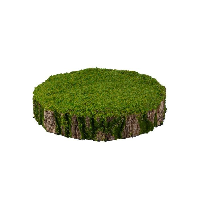 20X6" Faux Moss Round  Centerpiece