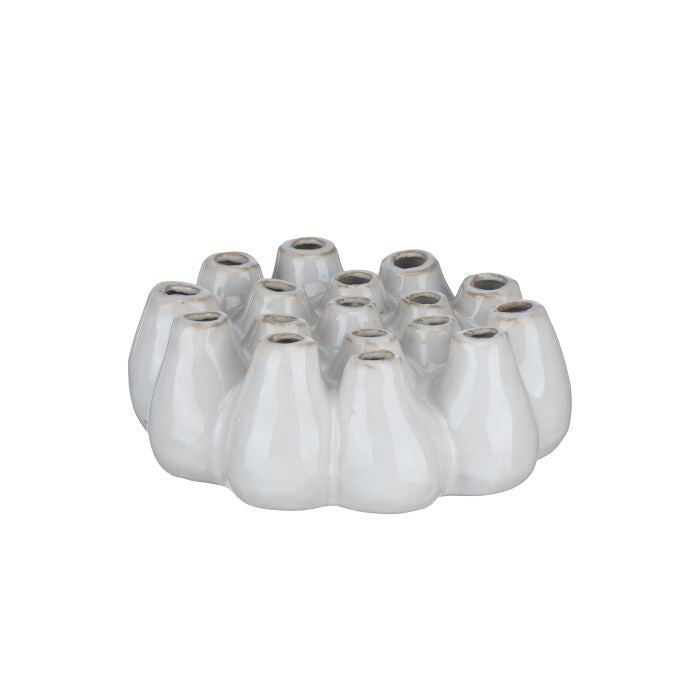 8.5" Ceramic Bulb Stem Vase
