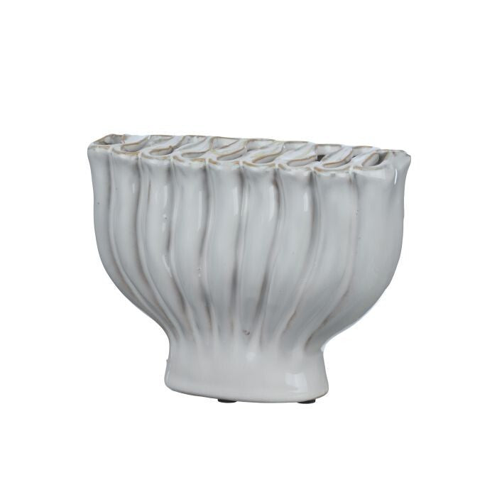 7" Ceramic Lotus Vase